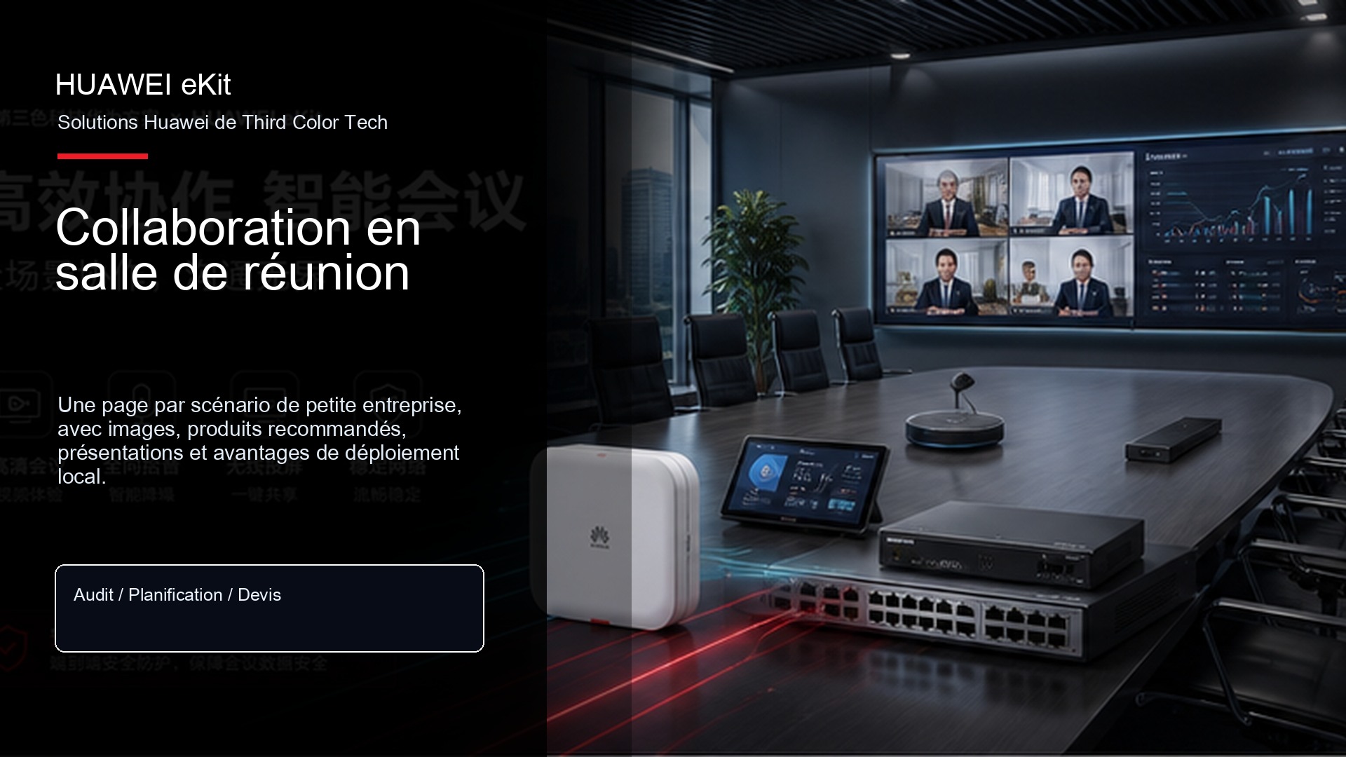 Collaboration en salle de réunion