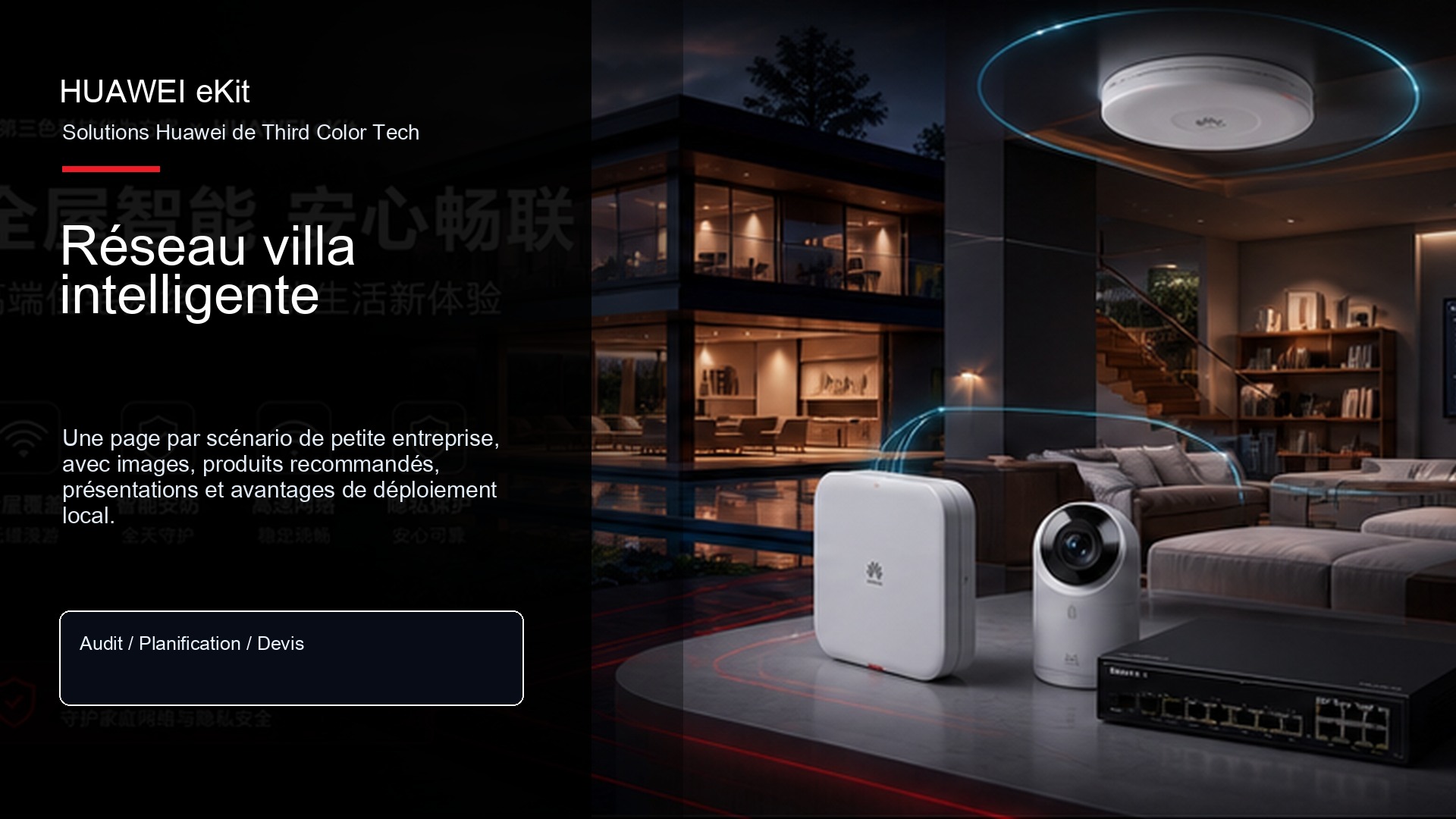Réseau villa intelligente