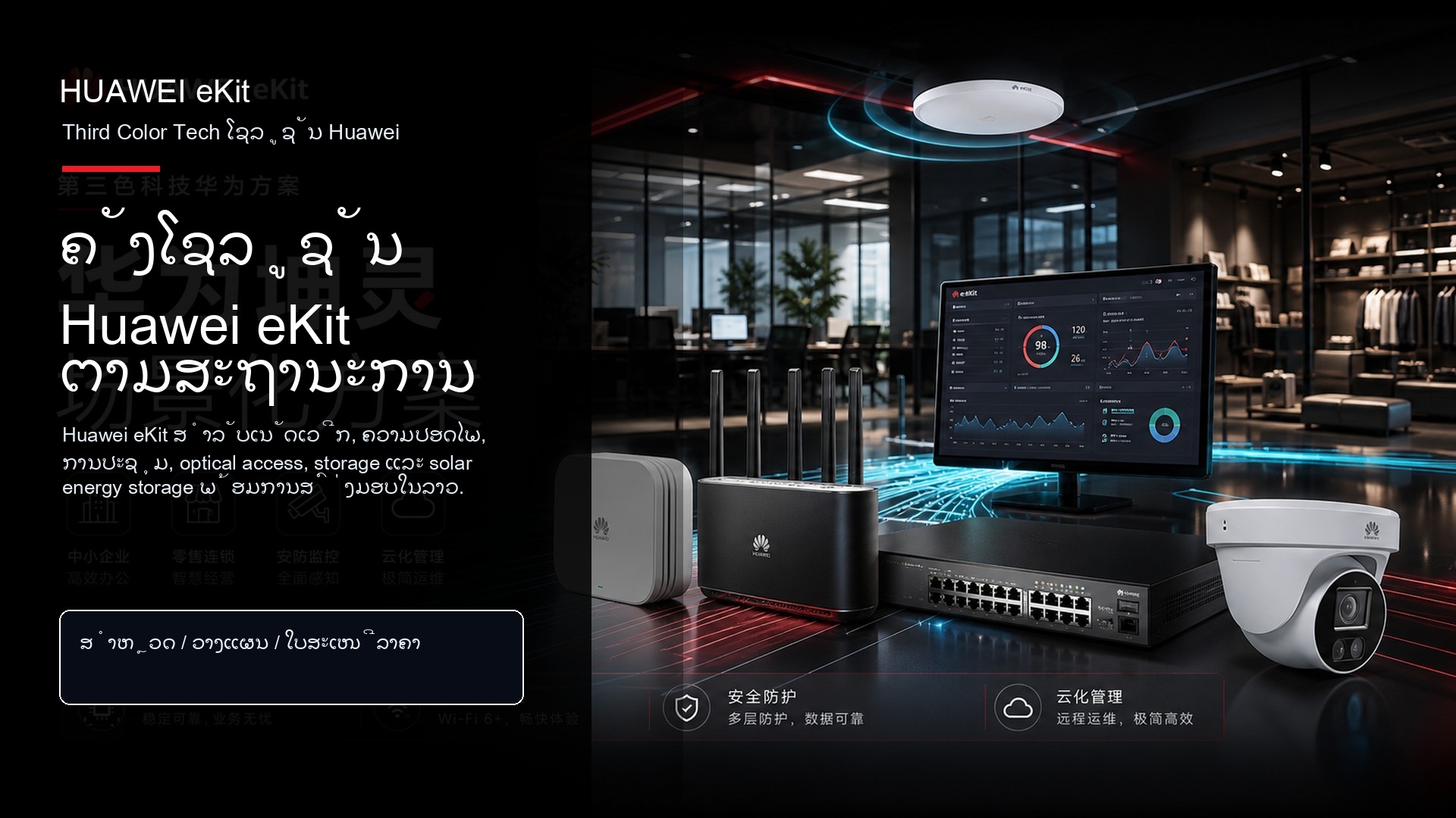 ຄັງໂຊລູຊັນ Huawei eKit ຕາມສະຖານະການ